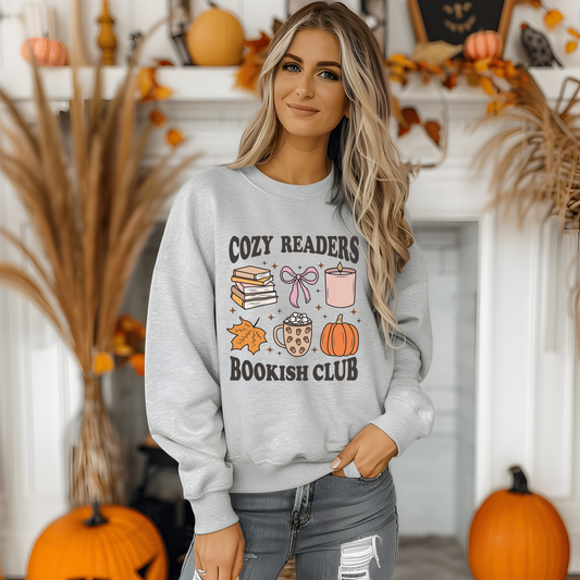 Cozy Readers Bookish Club T-Shirt| Long Sleeve| Sweatshirt