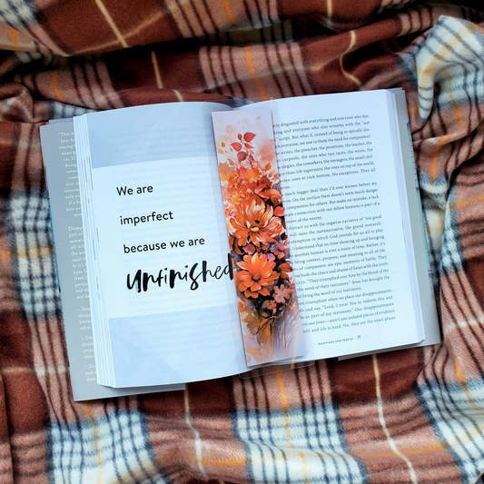 Fall Floral Bookmark