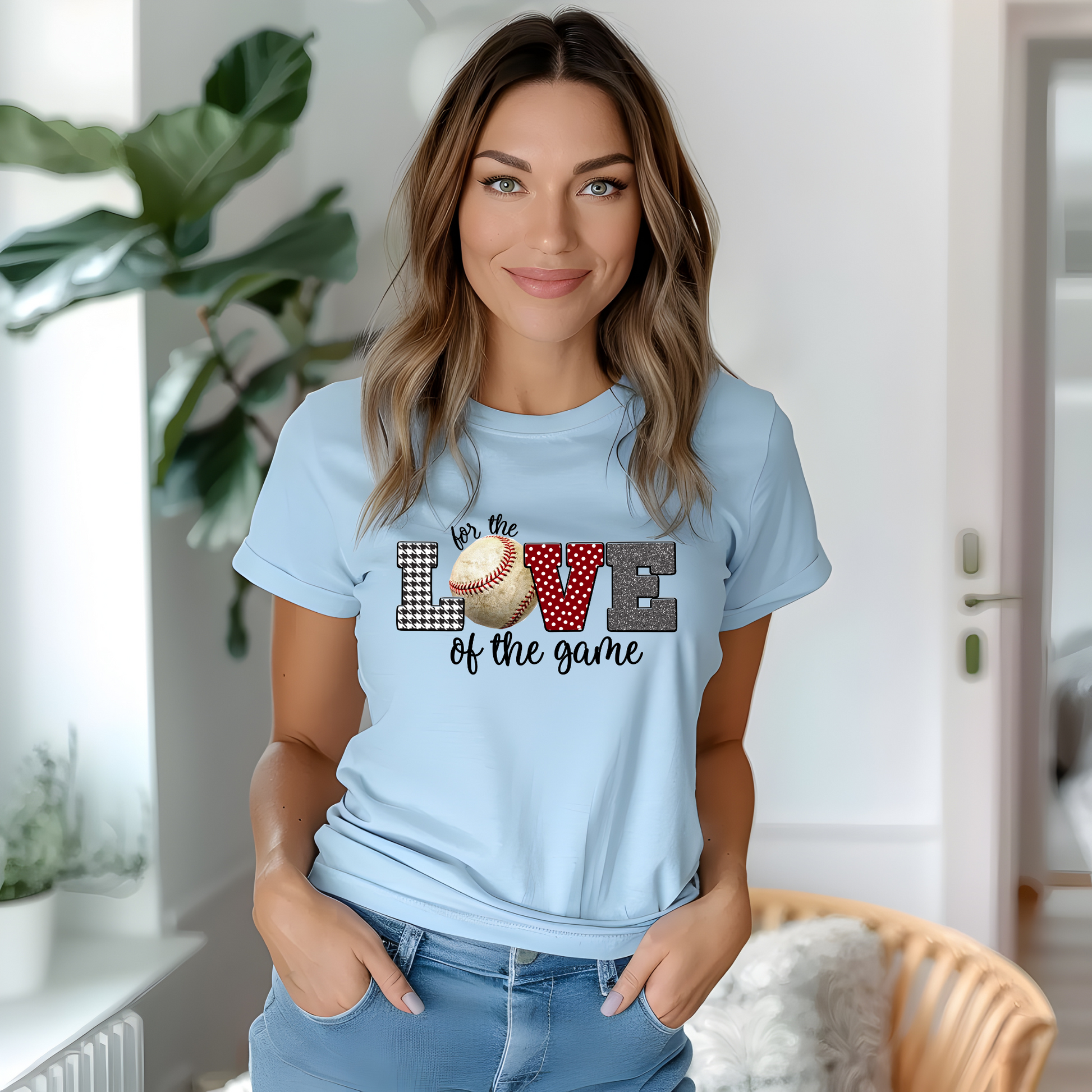 For the love of the game baseball shirt