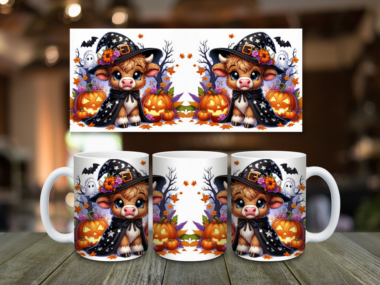 Halloween Highland Cow Mug