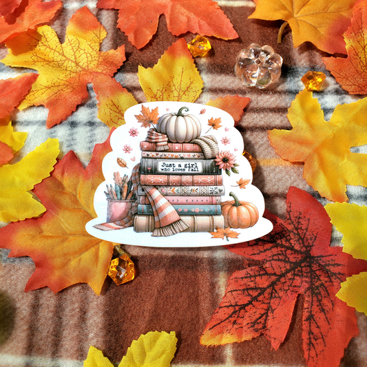 Just A Girl Who Loves Fall Sticker