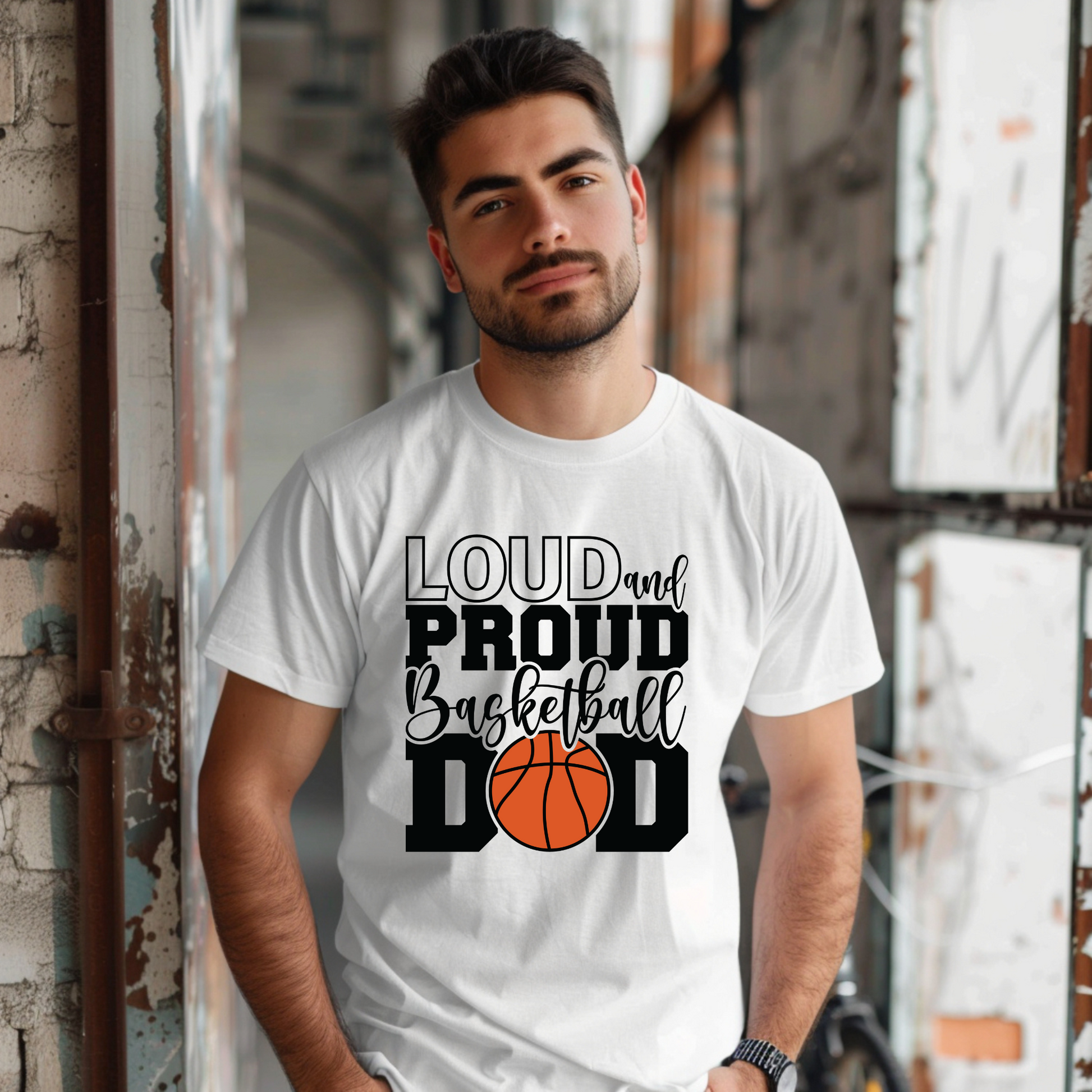 Loud and proud basketball dad shirt