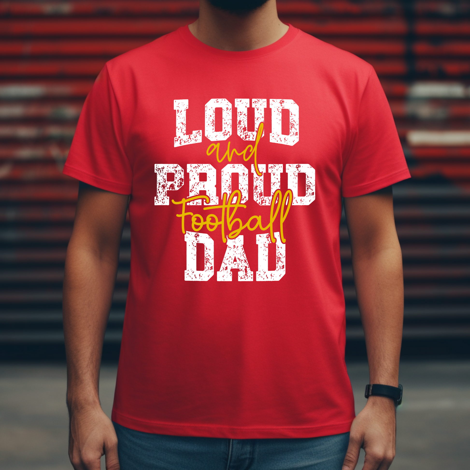 Loud and proud football dad shirt