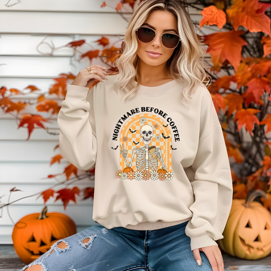 Nightmare Before Coffee T-Shirt| Long Sleeve| Sweatshirt