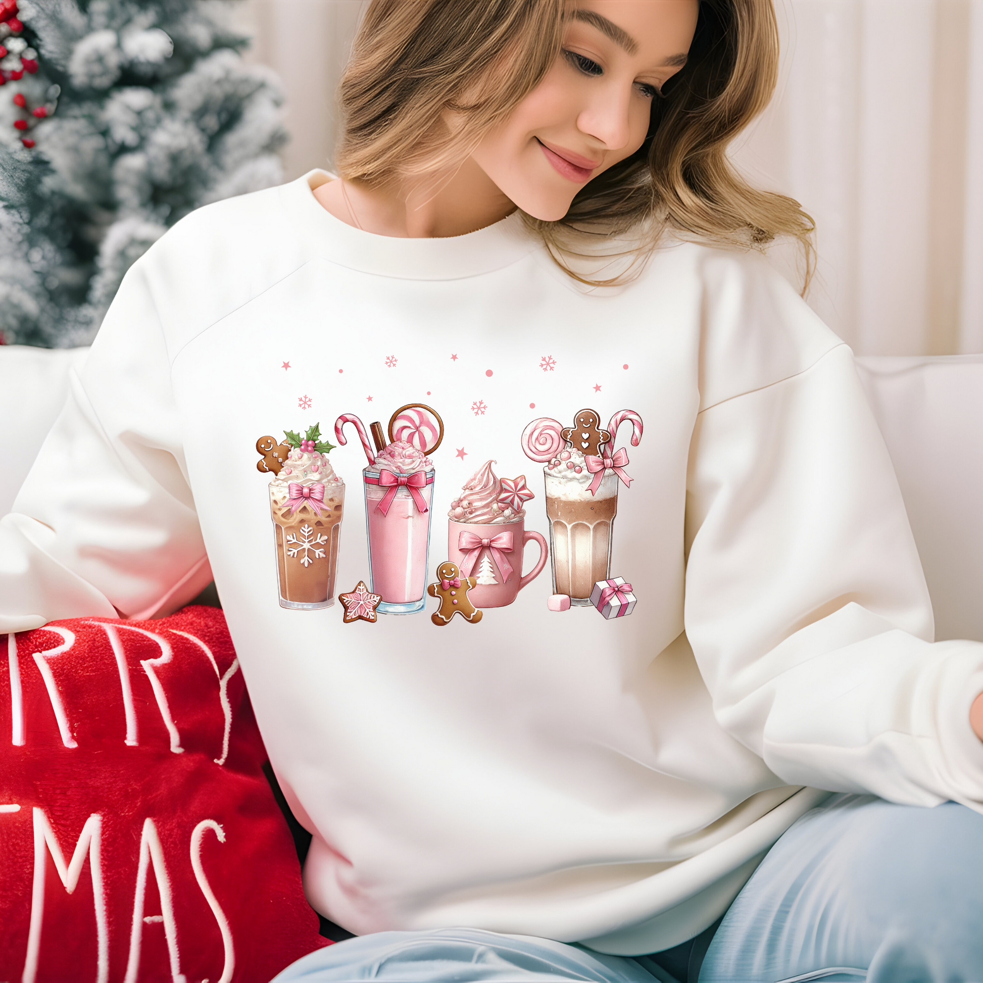 Pink gingerbread coffee t-shirt, long sleeve, sweatshirt, or hoodie