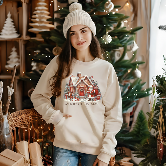 Santa gingerbread house t-shirt, long sleeve, sweatshirt, or hoodie