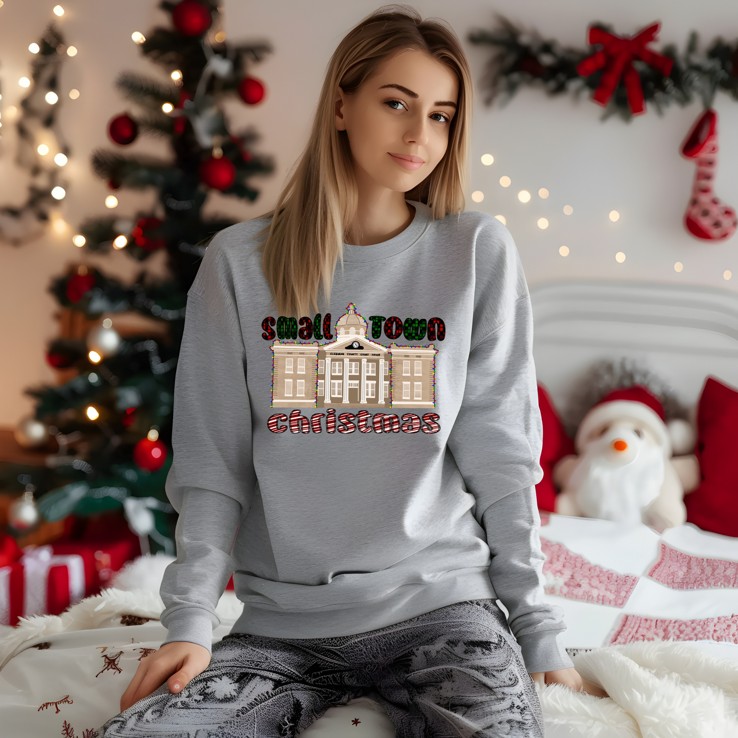 Small town Christmas t-shirt, long sleeve, sweatshirt, or hoodie