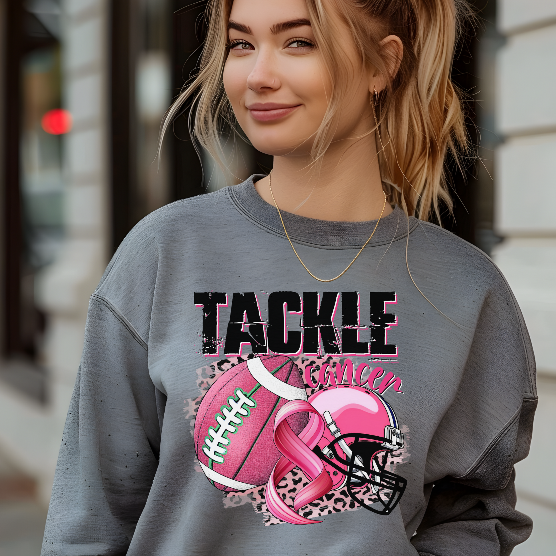 Tackle cancer t-shirt, long sleeve, or sweatshirt